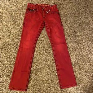 Rock Revival Red Jeans